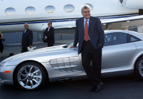 Jay Leno And His Expensive Car while he was heading for vacation. H